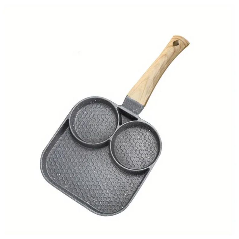 Sarten Antiadherente 3 Secciones Multiusos Negro 45x45x15cm-0