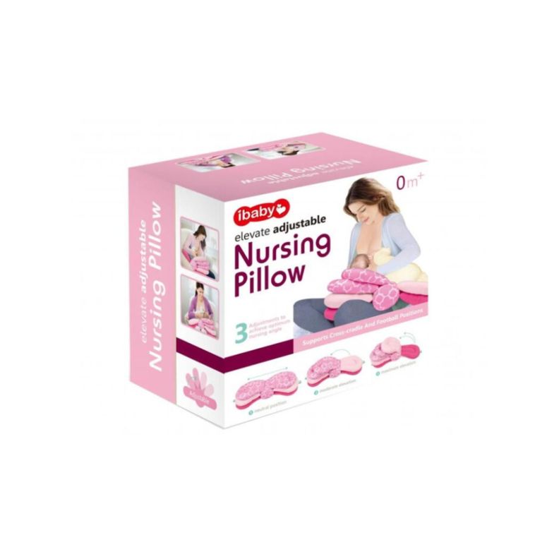 Almohada Cojin Para Lactancia Amamantar Bebe Rosado-4