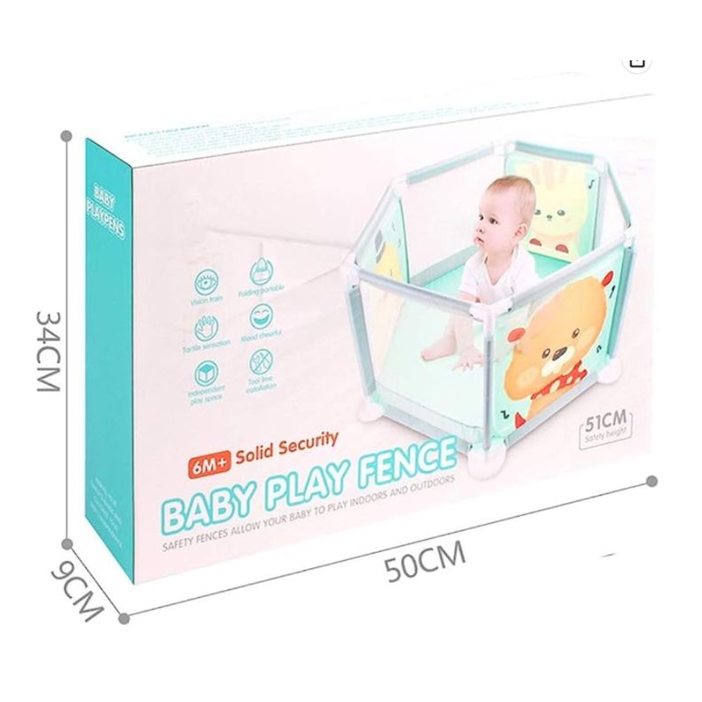 Corral Plegable Con Malla Para Bebe Infantil-2