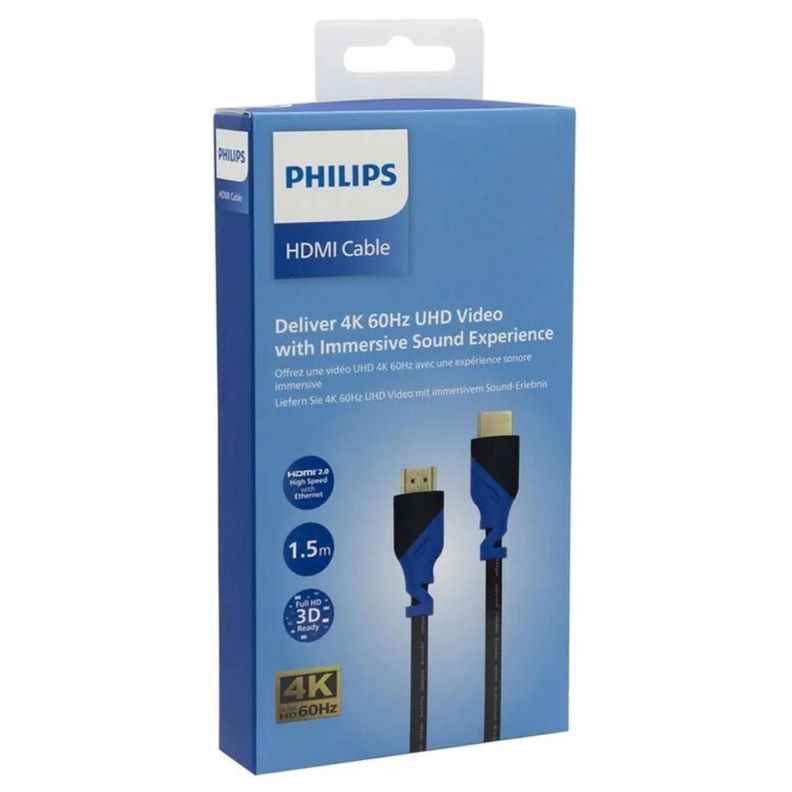 Cable HDMI V2.0 150cm 4K 18Gbps SWV5201/59 Negro