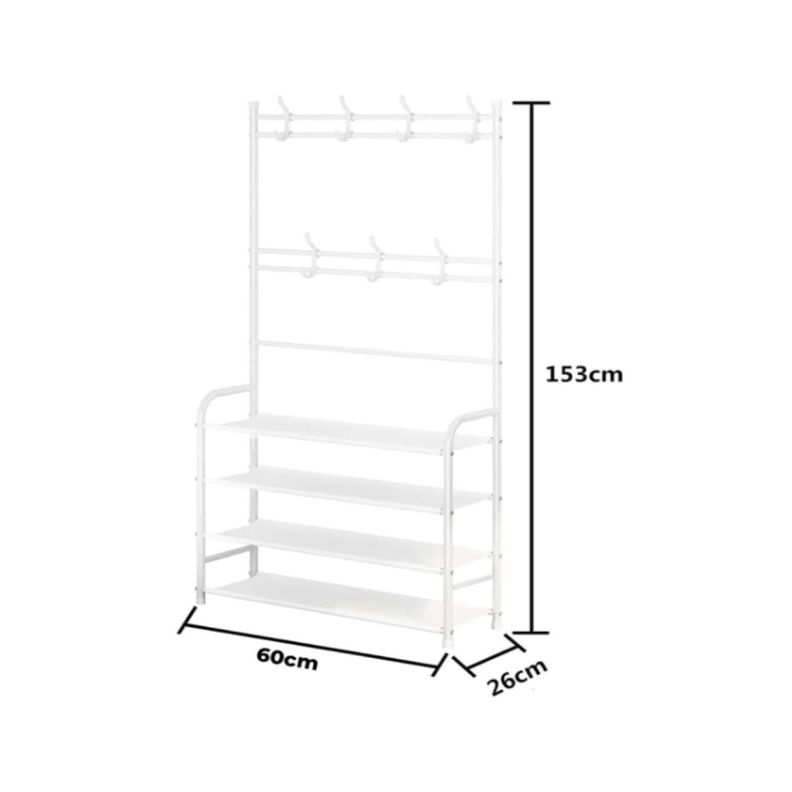 Organizador 4 Niveles Perchero Zapatera 160x75cm-1