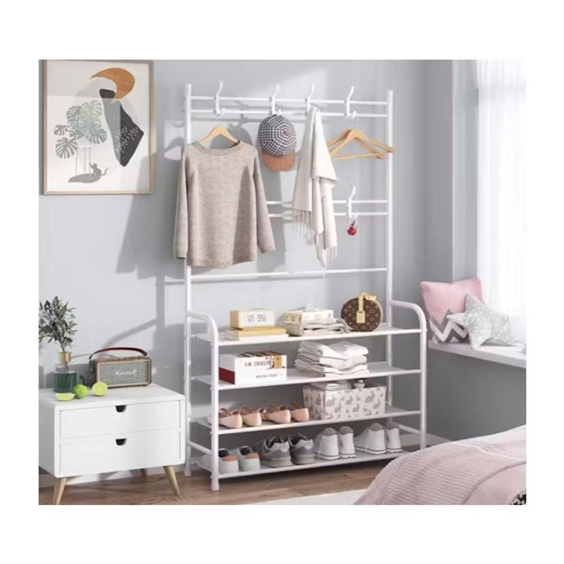 Organizador 4 Niveles Perchero Zapatera 160x75cm-3