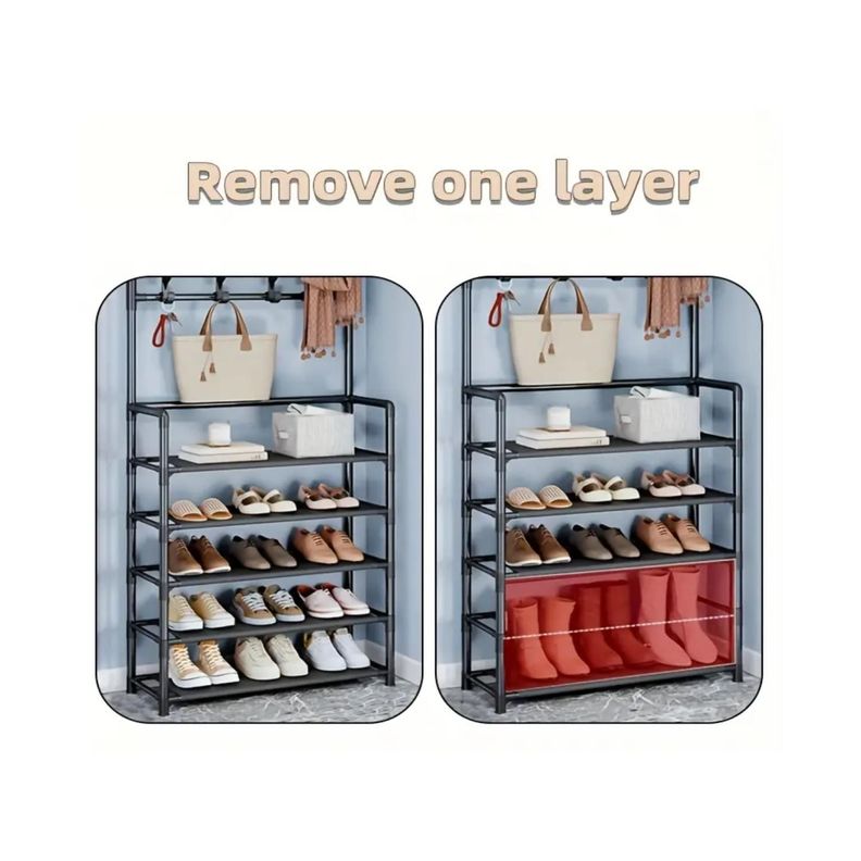 Organizador 4 Niveles Perchero Zapatera 160x75cm-4