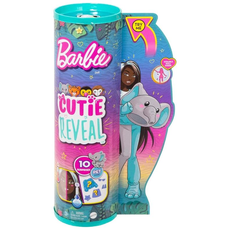 Juguete Figura De Accion Barbie Barbie Cutie Reveal Elefante Barbie-0