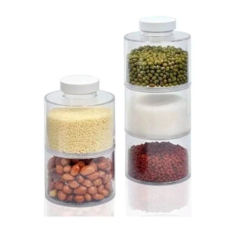 Especieros Modular Para Cocina 3 TorreS 12 Frascos Giro 360°-1