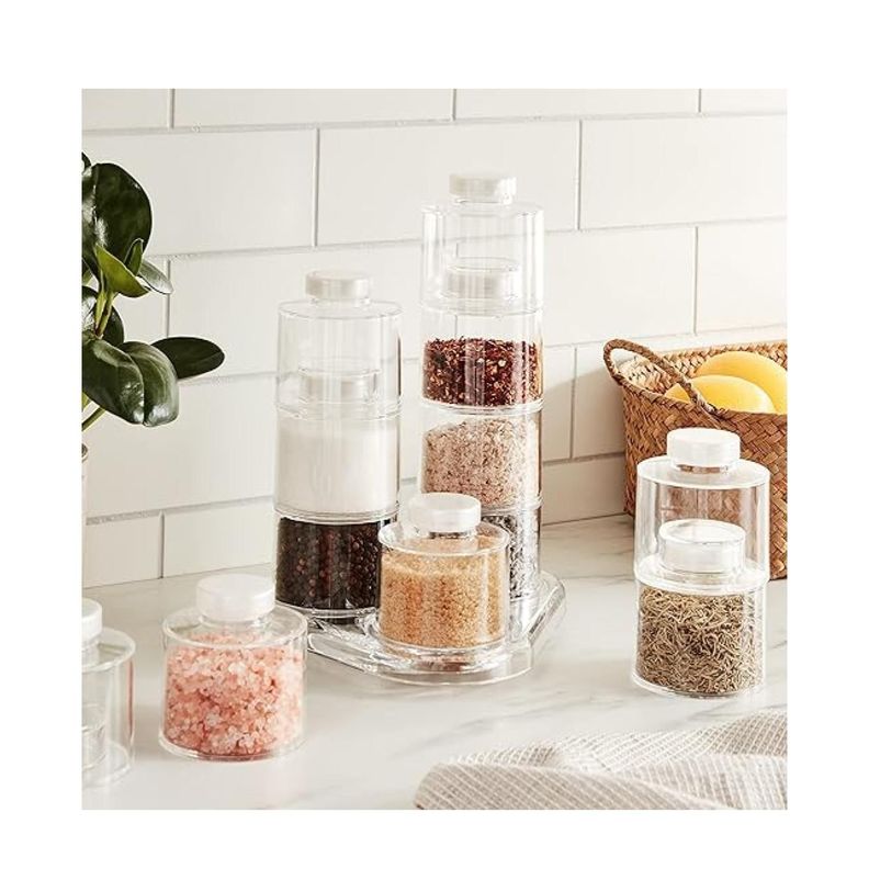Especieros Modular Para Cocina 3 TorreS 12 Frascos Giro 360°-3