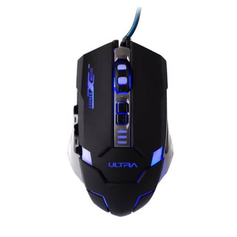 Mouse Gamer USB 6B 1800DPI Iluminado Negro X10