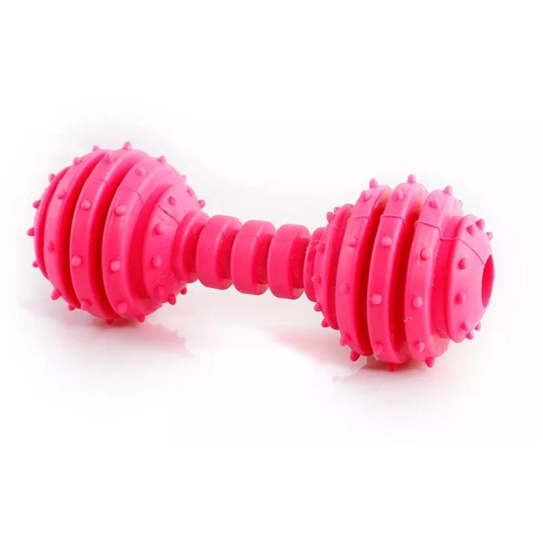 Juguete Para Morder Y Jugar De Goma Para Perros Rosado Oscuro