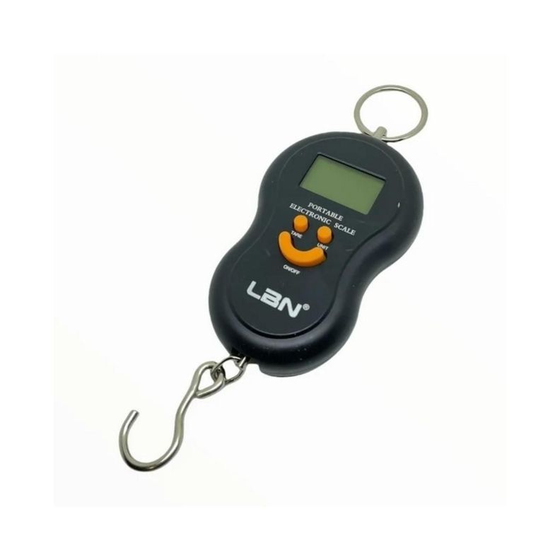 Balanza Peso Portatil De Gancho 50kg Negro LBS100