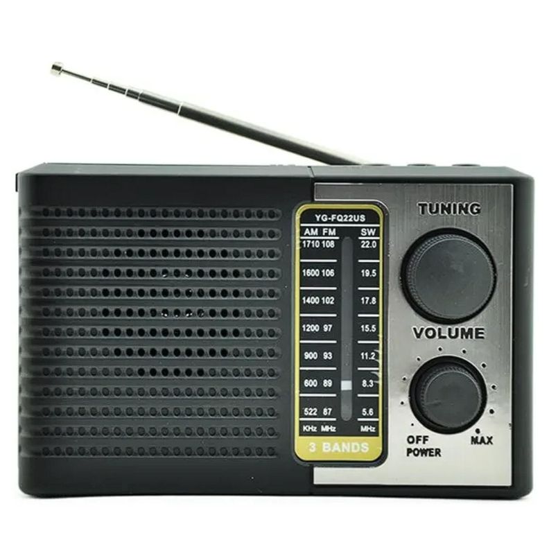 Radio Portatil Recargable Solar LED USB SW AM FM Tecnolab