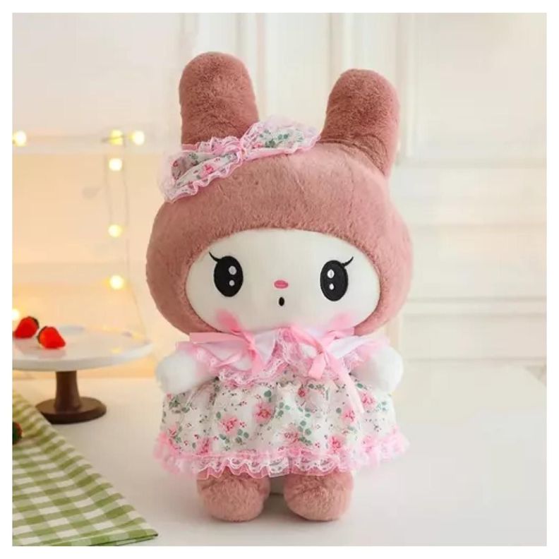 Juguete Peluche My Melody Lolita 55cm Vestido Rosado Infantil-1