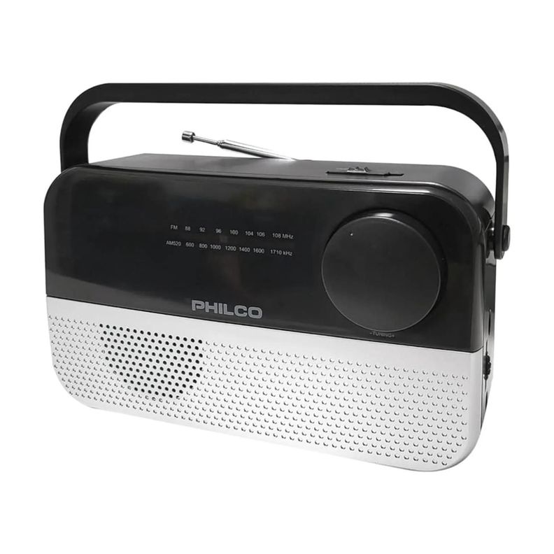 Radio Portatil AM FM Bluetooth AUX Negro CR220B