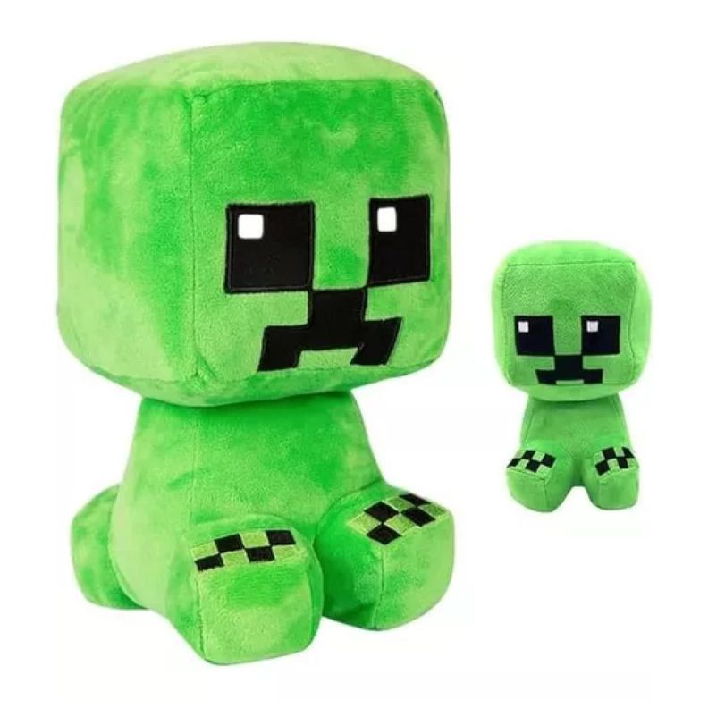Juguete Peluche Creeper 20cm Verde Minecraft Infantil-2