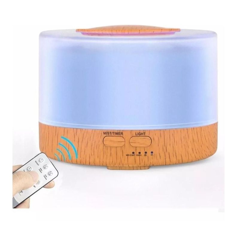 Humidificador Difusor De Aromas LED 500ml 7 Colores Control-2
