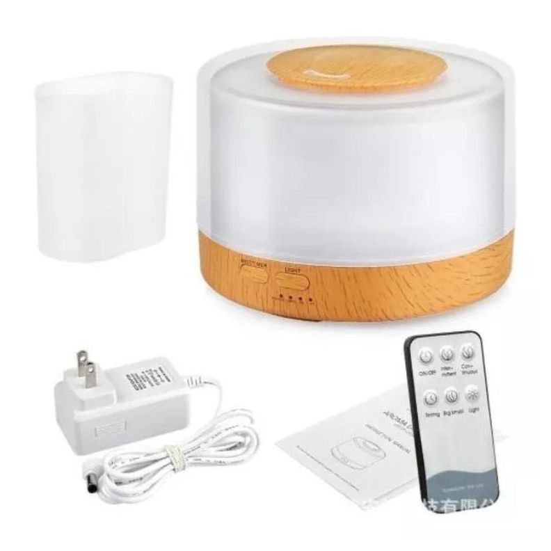 Humidificador Difusor De Aromas LED 500ml 7 Colores Control-4
