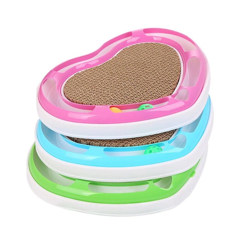 Juguete Interactivo Placa De Agarre Para Gatos Forma Corazon-2