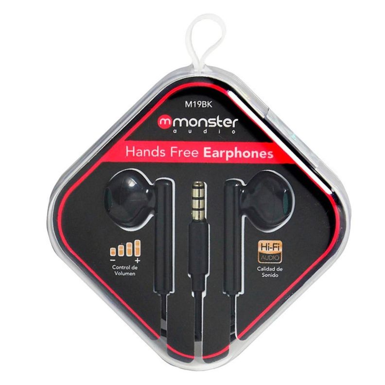 Audifonos Alambricos Manos Libres Jack 3.5mm Negro M19