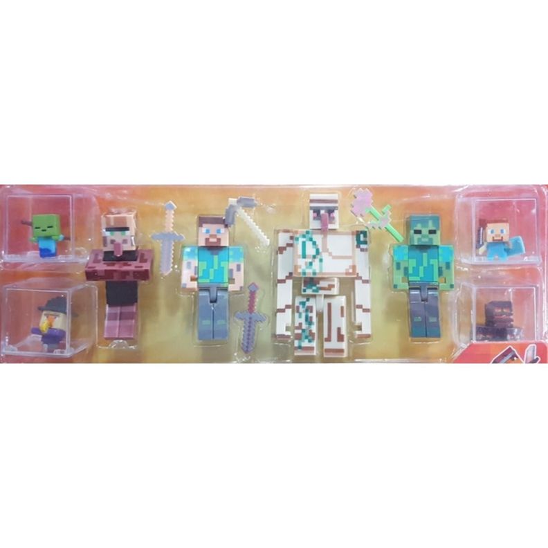 Juguete Figuras Minecraft Dungeons 8 Piezas-1
