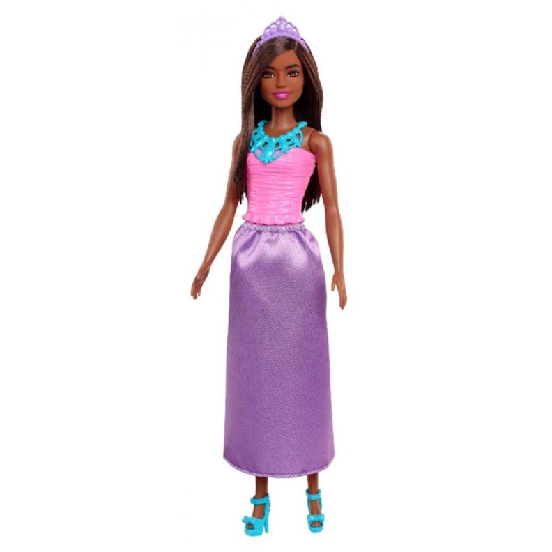 Juguete Figura Barbie Dreamtopia Vestido Morado 30cm-0