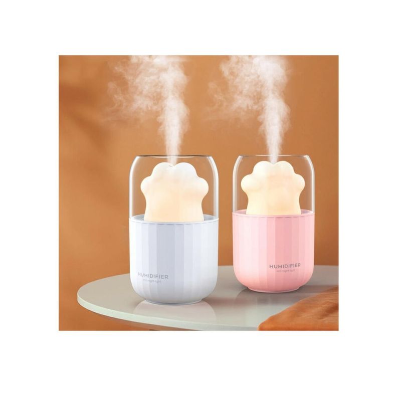 Humidificador 300ml Figura Patita De Gato Colores-2
