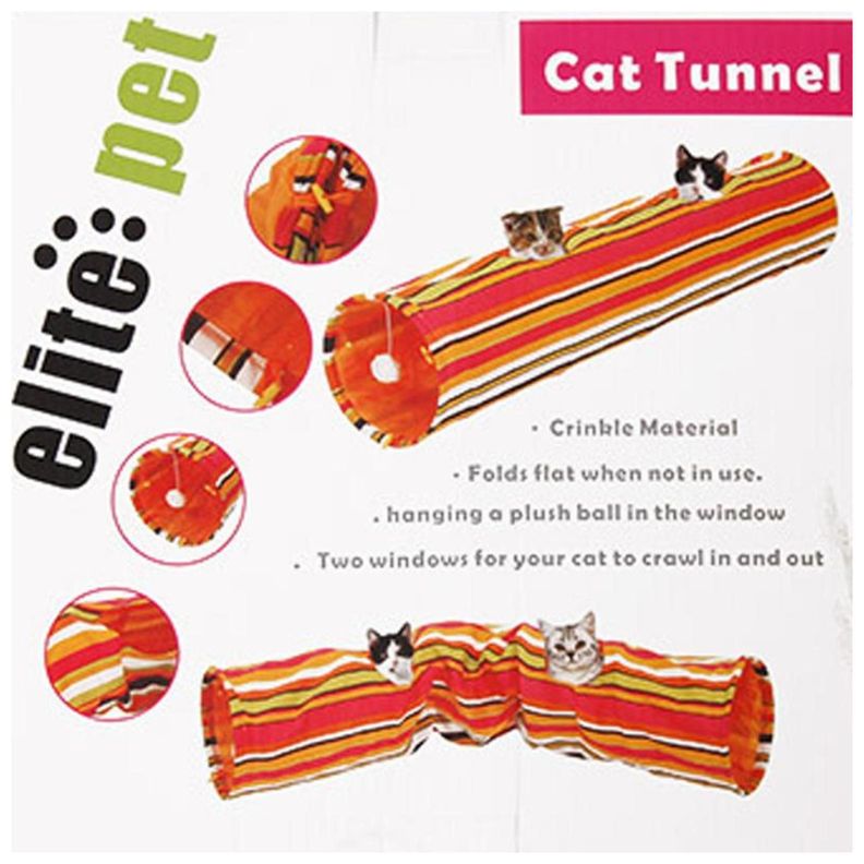 Tunel De Juego Para Gatos Plegable-4