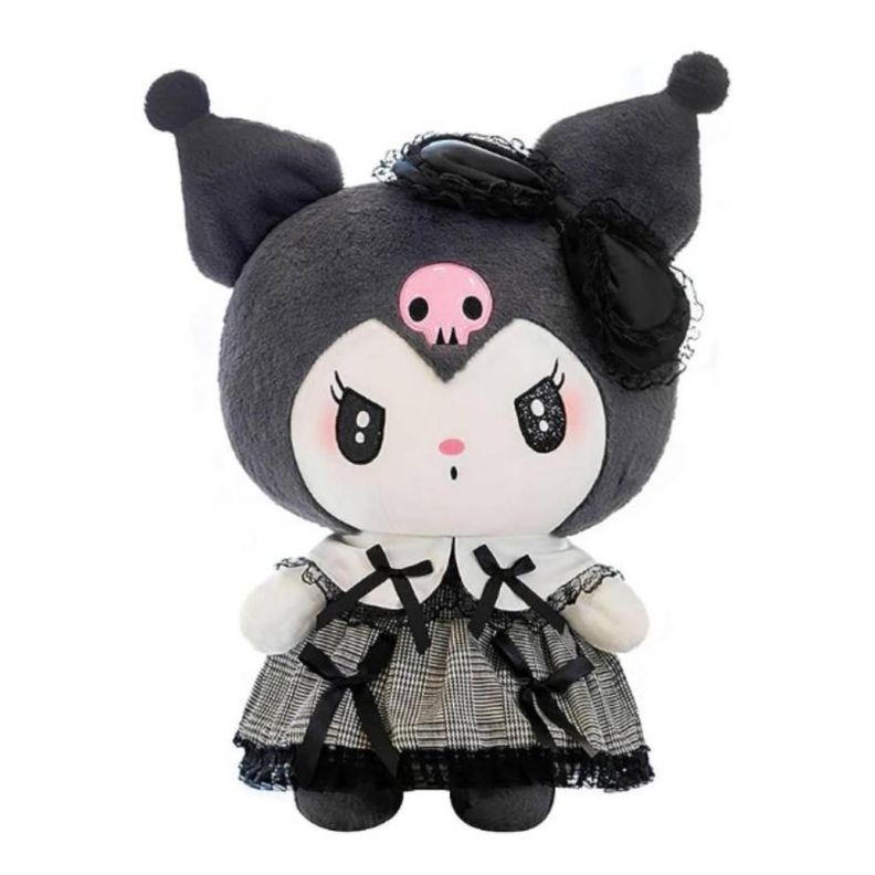 Juguete Peluche Kuromi Sanrio 25cm Negro Infantil-0