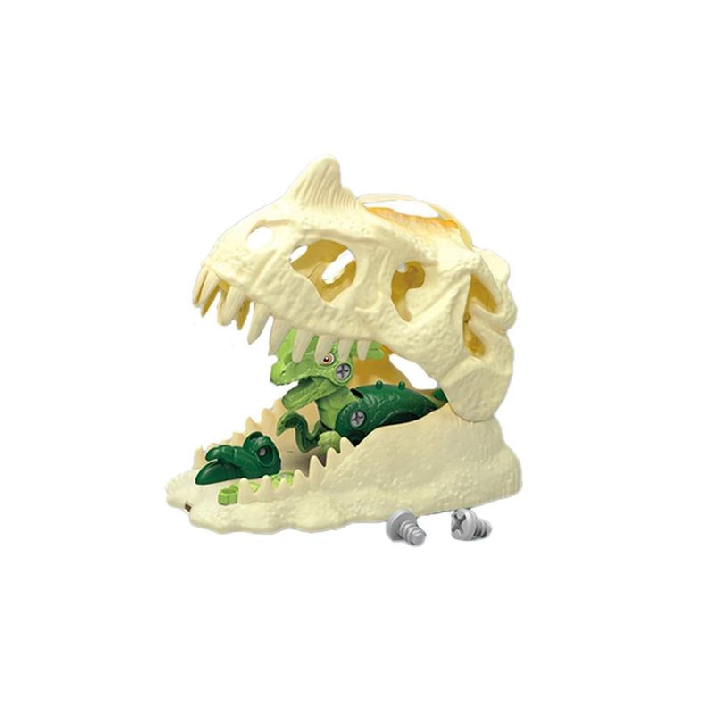 Juguete Set Dinosaurios Armables Accesorios Cabeza Caja Infantil