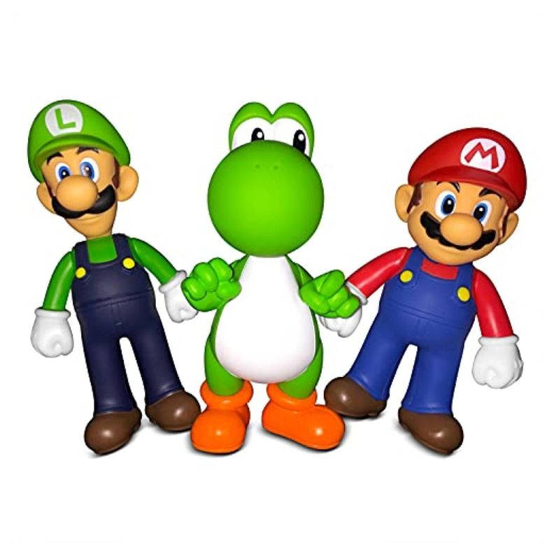 Juguete Pack 4 Figuras De Accion Mario Bros Infantil-0