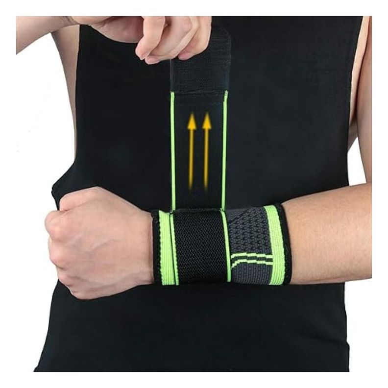 Muñequera Deportiva Elastica Compresion Cuidado Lesion-1