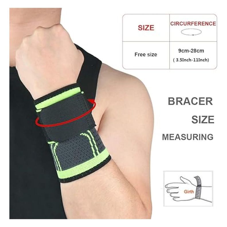 Muñequera Deportiva Elastica Compresion Cuidado Lesion-3