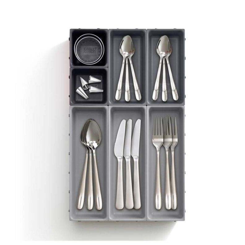 Set Organizador Cajones Blox 7 Piezas Gris-0
