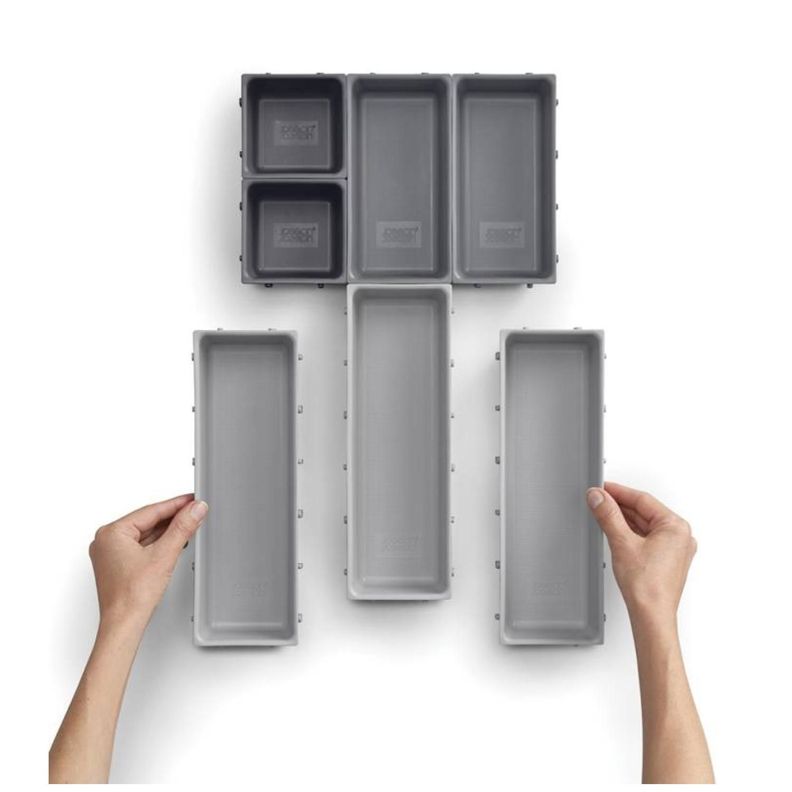 Set Organizador Cajones Blox 7 Piezas Gris-4