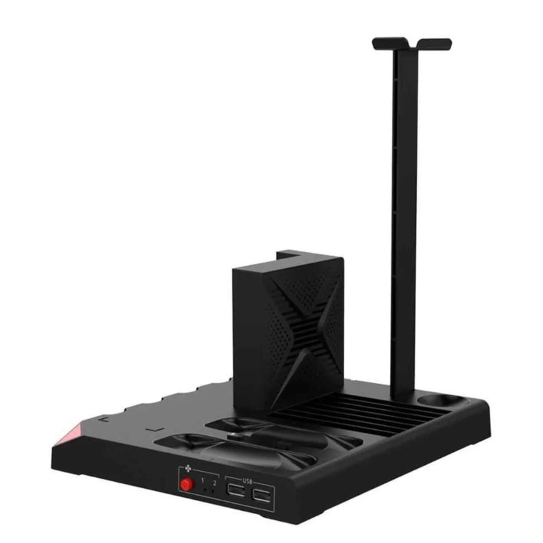 Base Cargador Soporte Vertical Para Nintendo Switch 9 En 1-0