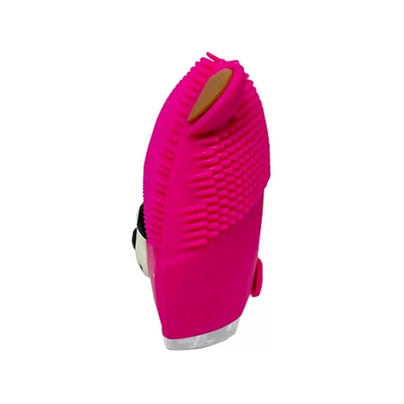 Cepillo Limpieza Facial Sonico De Silicona USB Osito Fucsia-1