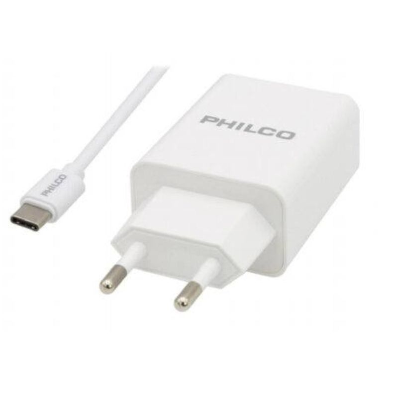 Cargador De Pared USB Tipo C Carga Rapida Blanco