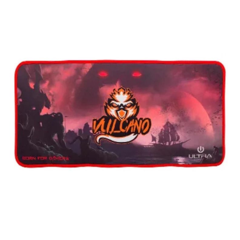MousePad Gamer XL 20x40cm Rojo Vulcano