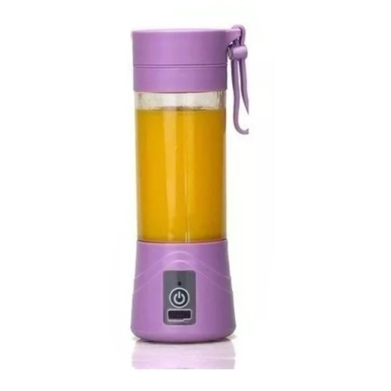Juguera Licuadora Batidora Jugos Portatil Recargable USB Morado