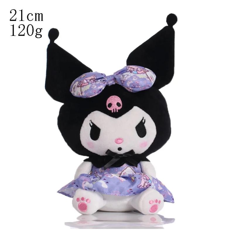 Juguete Pack 6 Peluches Llaveros Kuromi 13cm Infantiles-3