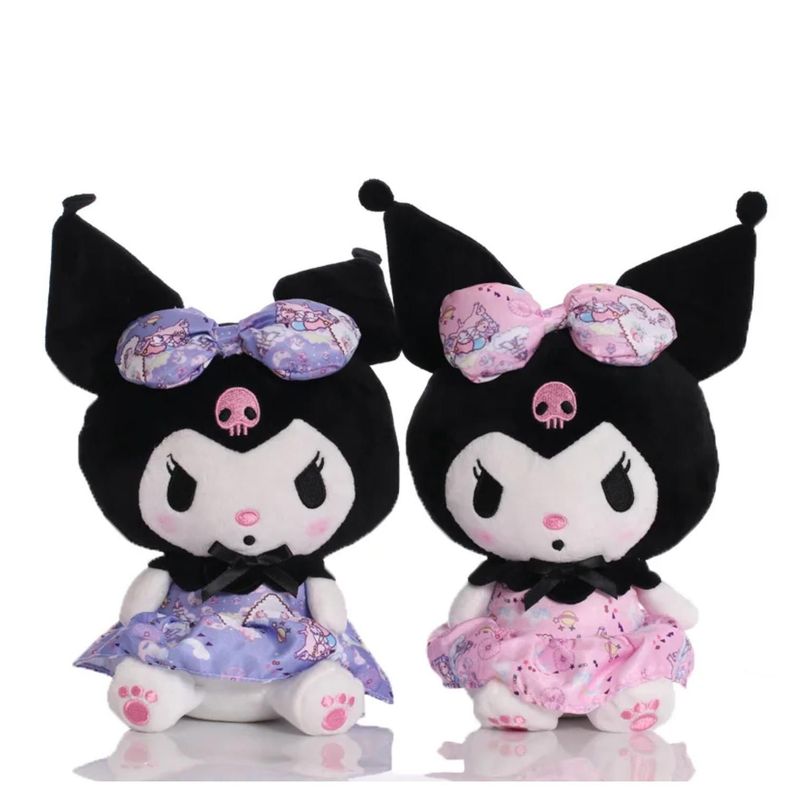 Juguete Pack 6 Peluches Llaveros Kuromi 13cm Infantiles-4