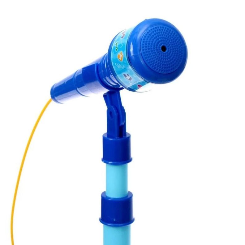 Juguete Guitarra Y Microfono Musical Karaoke Azul Infantil-1