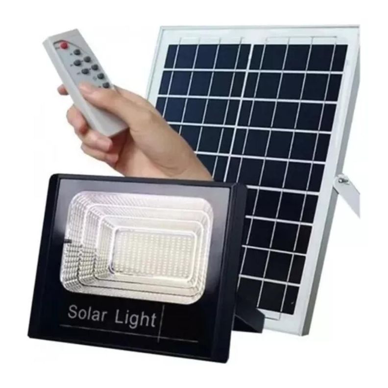 Foco LED Con Panel Solar 300W Montable Ajustable-1