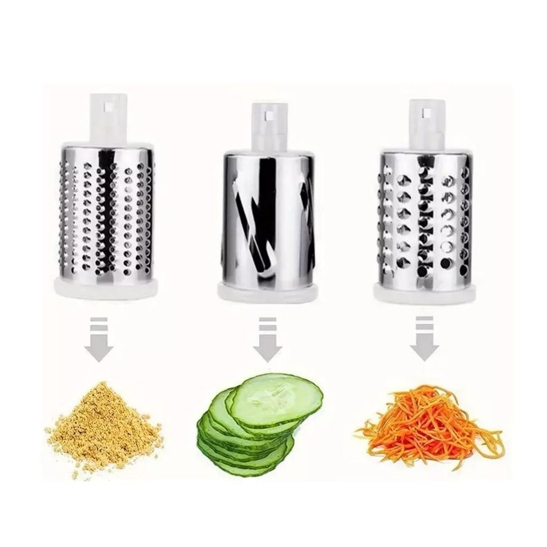 Rebanador Cortador Rallador De Verduras Molinillo 3 En 1-2