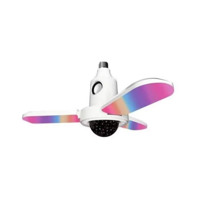 Ampolleta RGB 3 Aspas Parlante Bluetooth Esfera Musical-0