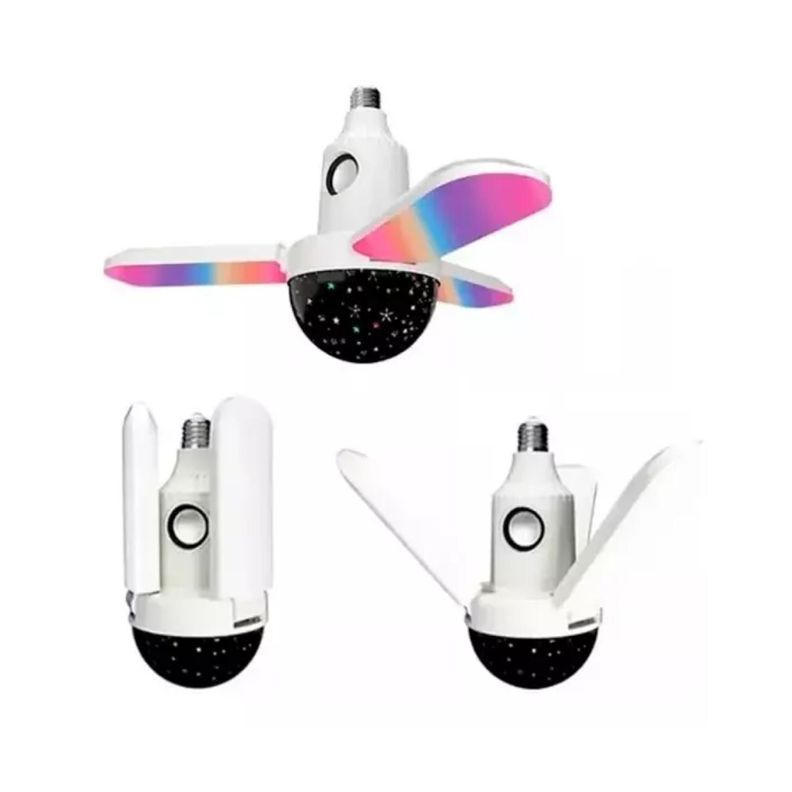 Ampolleta RGB 3 Aspas Parlante Bluetooth Esfera Musical-1