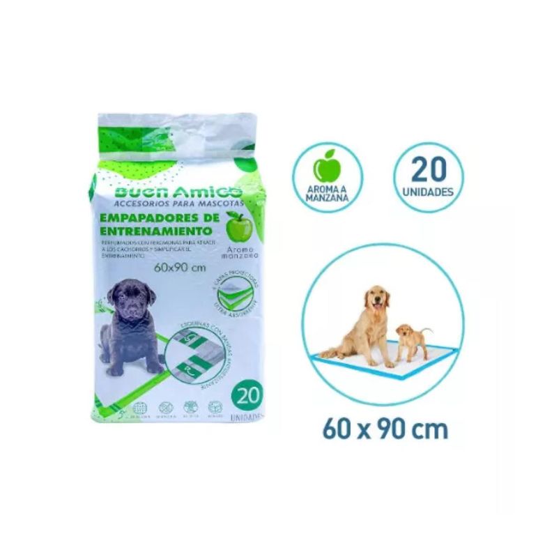 Pack 20 Sabanillas Pañales 60x90cm De Entrenamiento Aroma-3