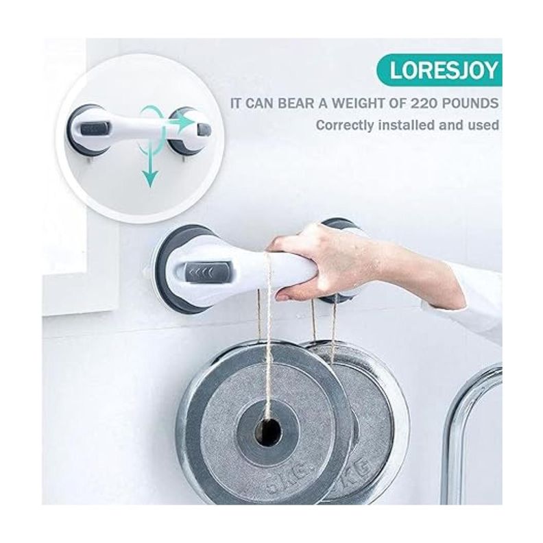 Manilla Agarradera Barra De Ayuda Para Baño Ducha Blanco-1