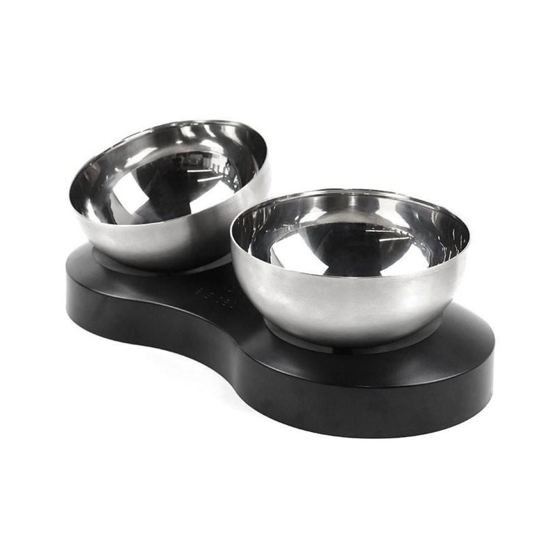 Pack 2 Platos Comederos Bowl Alimento De Perros Gatos Mascotas-0