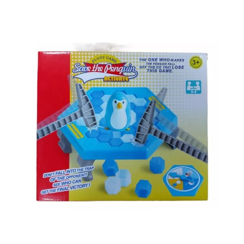 Juguete Juego De Mesa Salva Pinguino Trampas Infantil Celeste