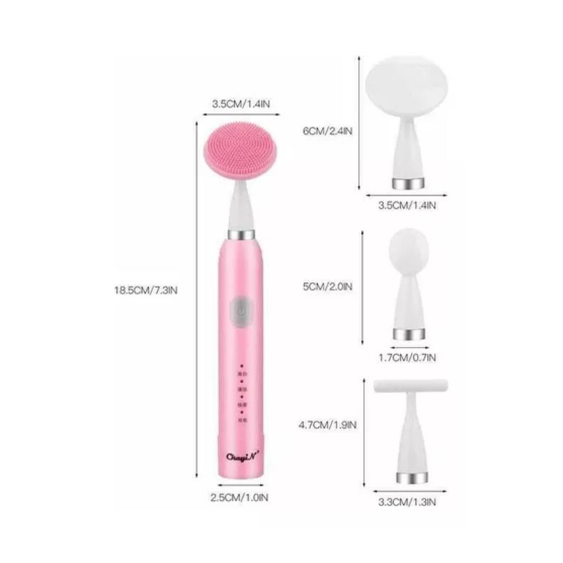 Masajeador Limpiador Facial 4 En 1 Ultrasonico Accesorios-2