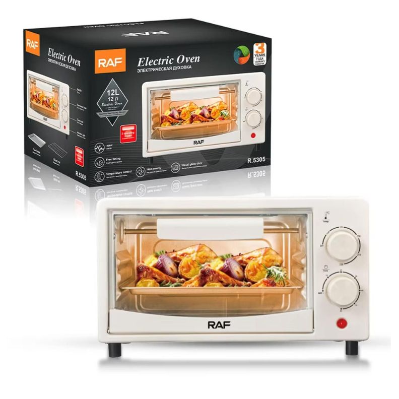 Mini Horno Electrico 12L 800W Blanco R5305W Raf-2